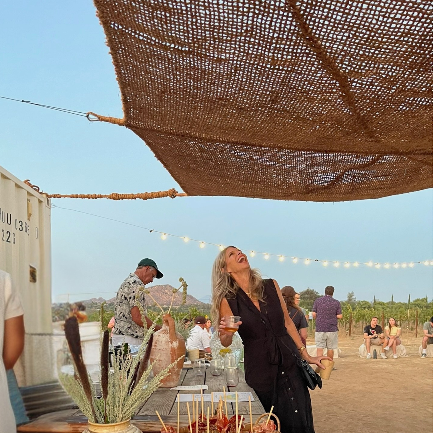 10ft x 13ft Rectangle Coconut Fiber Shade Sail — Natural Patio & Dining Shade