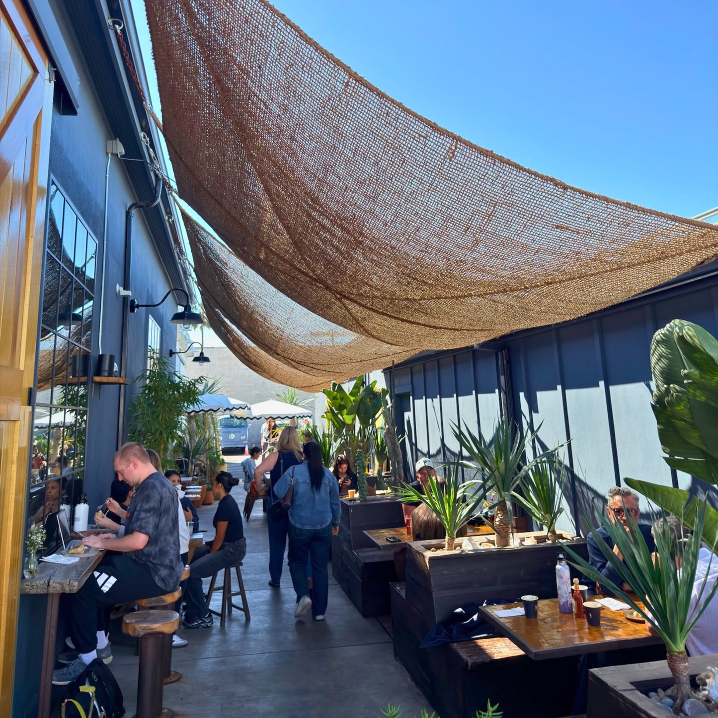 10ft x 13ft Rectangle Coconut Fiber Shade Sail — Natural Patio & Dining Shade