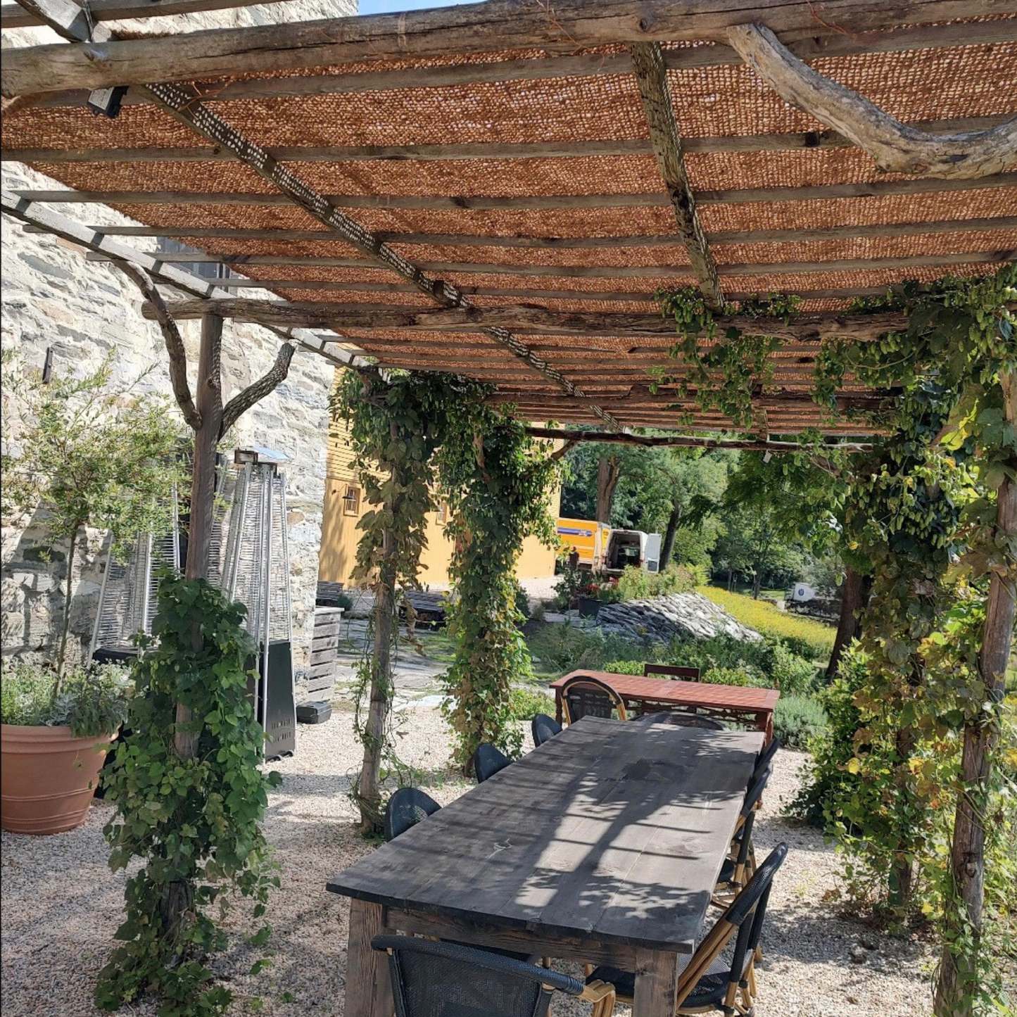 10ft x 16ft Rectangle Coconut Fiber Shade Sail - Large patio & Outdoor Shade