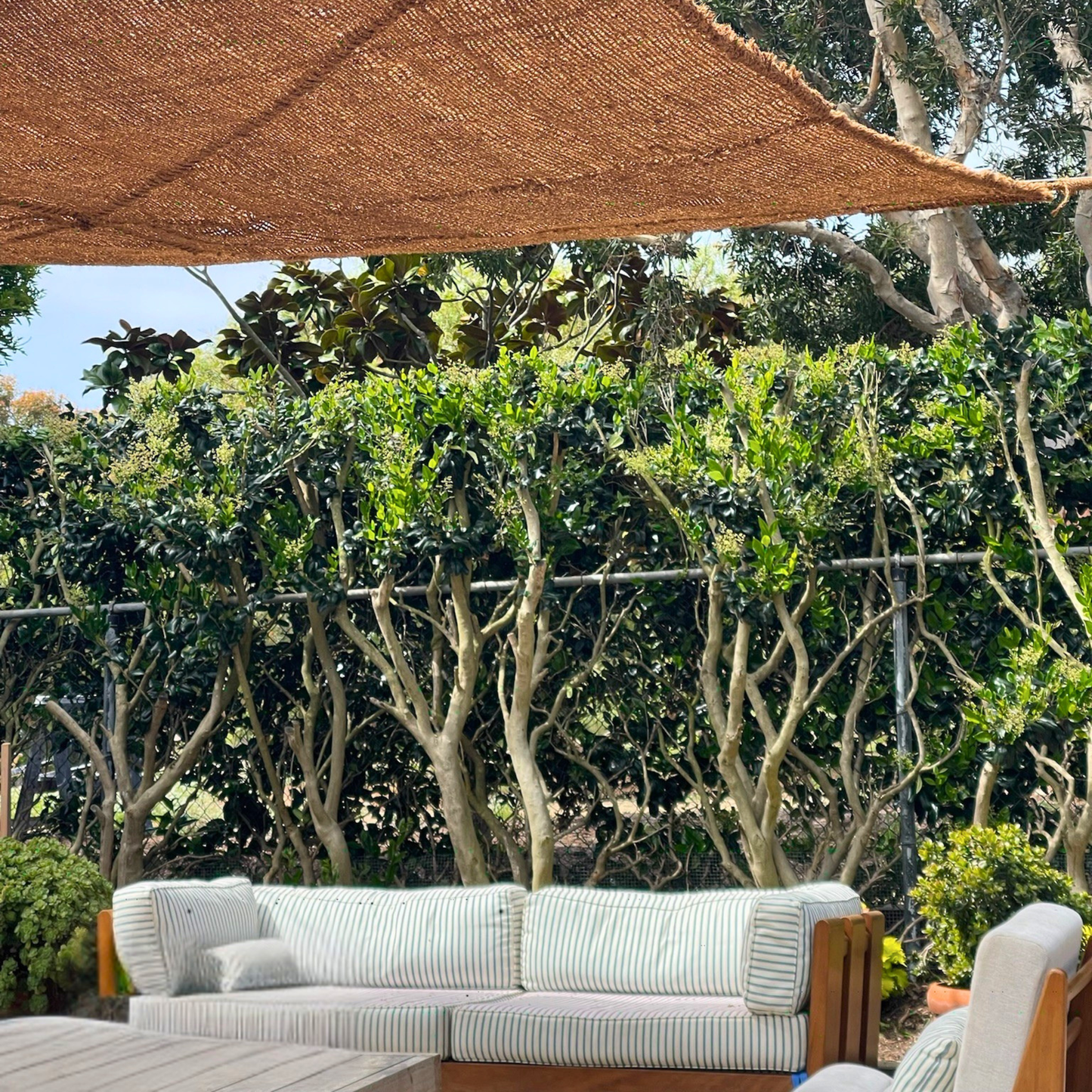 10ft x 16ft Rectangle Coconut Fiber Shade Sail - Large patio & Outdoor Shade