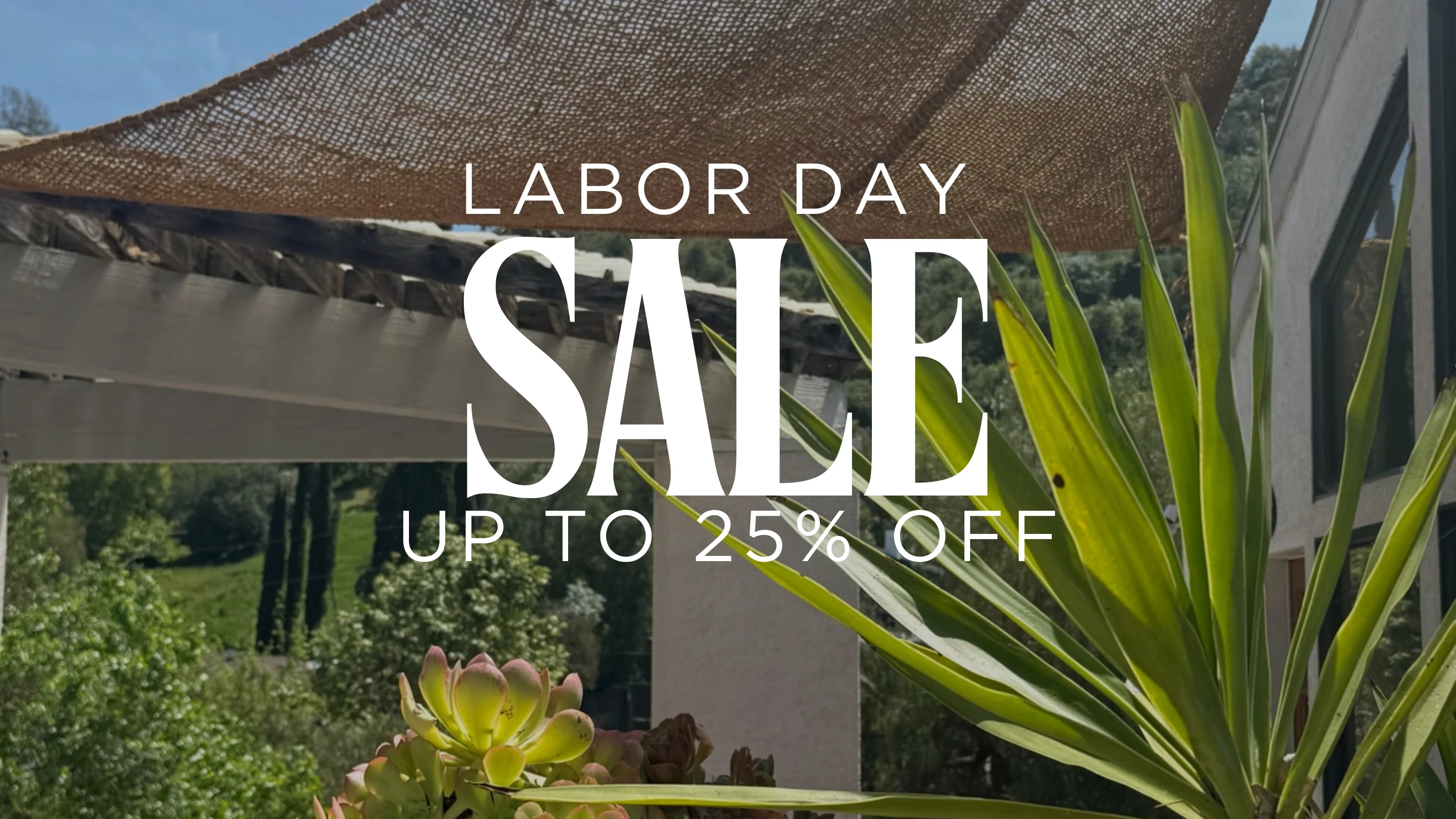 Save up to 25% on Coco Du Sol Natural Shade Sails for Labor Day.