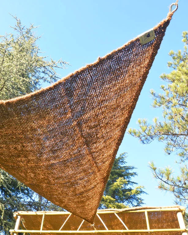 Triangle Coconut Shade Canopy - 11.5ft x 11.5ft x 11.5ft