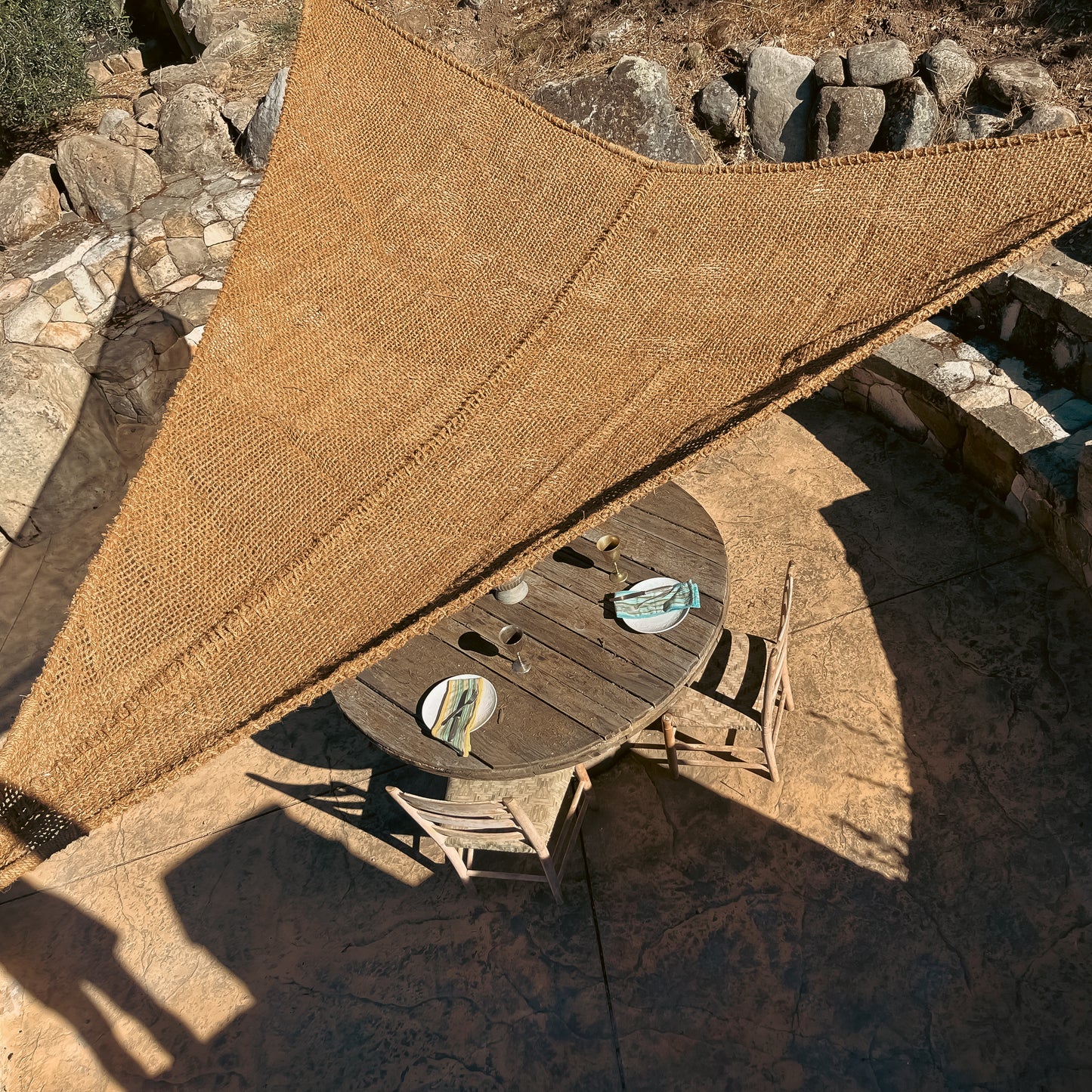 [PRE-ORDER] 11.5ft Triangle Coconut Shade Sail